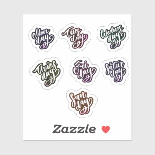 週の日 シール (シート)