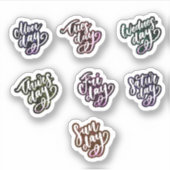 週の日 シール (正面)