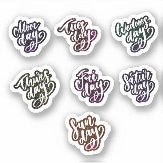 週の日 シール (正面)