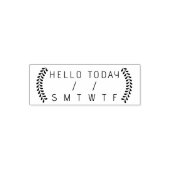 週の日、プランナー日こんにちは セルフインキングスタンプ (デザイン)