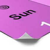 週の日 ポスター (角)