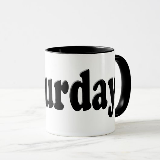 週の日 – 土曜日 マグカップ (正面右)