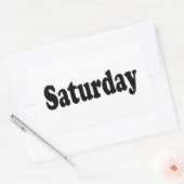 週の日 – 土曜日 長方形シール (封筒)