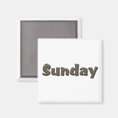 週の日 – 日曜日 マグネット (正面/裏面)