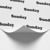 週の日 – 日曜日 ラッピングペーパー (角)