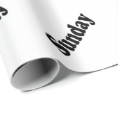 週の日 – 日曜日 ラッピングペーパー (ロールコーナー)