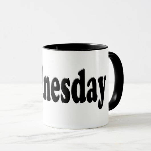 週の日 – 水曜日 マグカップ (正面右)