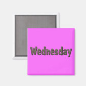 週の日 – 水曜日 マグネット (正面/裏面)
