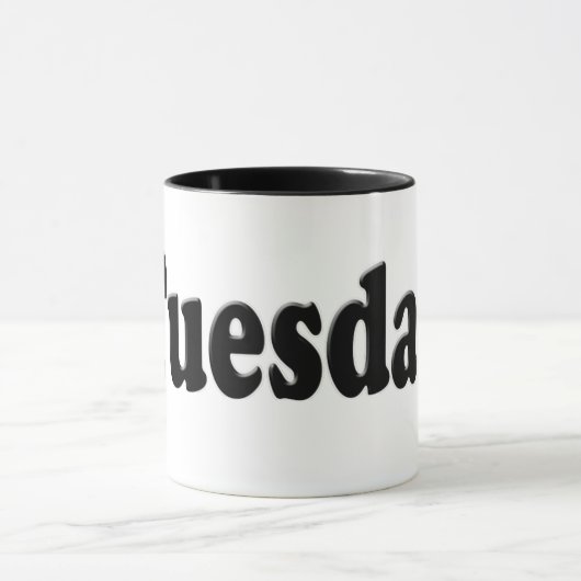 週の日 – 火曜日 マグカップ (中央)