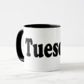 週の日 – 火曜日 マグカップ (正面左)