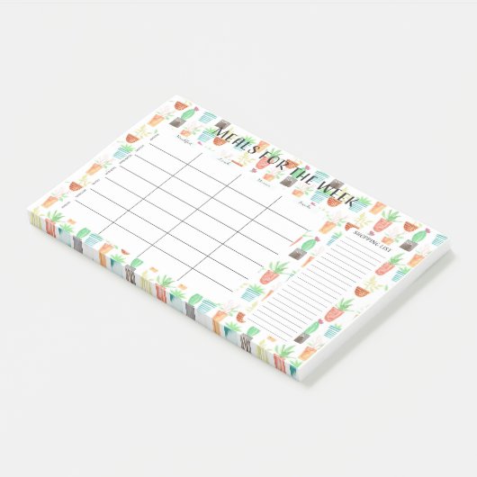 週の水彩画のポスト・イットのための食事 ポストイット (アングル)