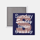 週の磁石の日曜日の日 マグネット (正面/裏面)