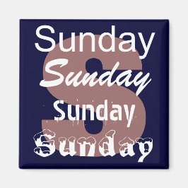 週の磁石の日曜日の日 マグネット