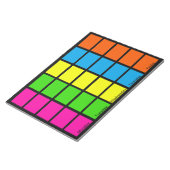 週の5週間日の色コード化された予定表のメモ帳 ノートパッド (アングル)