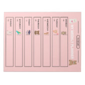 週よくはしゃぐ間プランナー ノートパッド (正面)