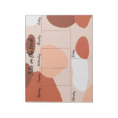 週を取るプランナーメモ帳 ノートパッド (回転)