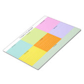 週カラフル間プランナーメモ帳の色ブロック ノートパッド (アングル)