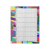週カラフル間プランナー ノートパッド (回転)