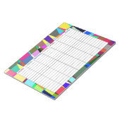 週カラフル間プランナー ノートパッド (アングル)