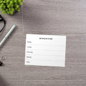 週カレンダーのビジネス名 ノートパッド