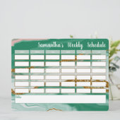 週パーソナライズされた間スケジュール (スタンド正面)