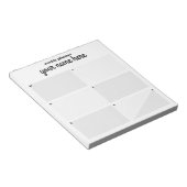 週パーソナライズされた間プランナーメモ帳 ノートパッド (アングル)