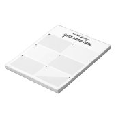 週パーソナライズされた間プランナーメモ帳 ノートパッド (回転)