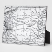 週刊に掲載された金ゴールド地域の地図 フォトプラーク (側面)