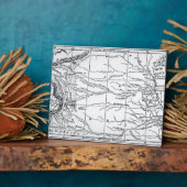 週刊に掲載された金ゴールド地域の地図 フォトプラーク (側面)