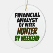 週別ファイナンシャルアナリスト週末別ハンター セラミックオーナメント (左)