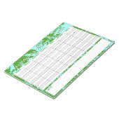 週単位のプランナーで、名前の選択でパーソナライズします。 ノートパッド (アングル)