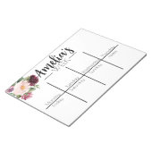 週単位の予定表ノートパッド ノートパッド (アングル)