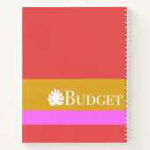 週単位の予算支出が明モダンるい ノートブック (裏面)