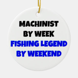 週単位の機械工魚釣り凡例(週単位) セラミックオーナメント
