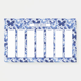 週単位の水彩蝶 ポストイット