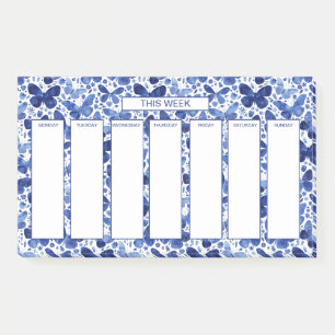 週単位の水彩蝶 ポストイット