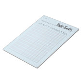 週単位の習慣トラッカーのメモ帳 ノートパッド (アングル)