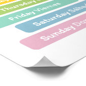 週学間のスペインの日 ポスター (角)