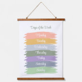 週替わりの日美的な筆跡 吊り下げ型タペストリー (正面)