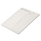 週最高の間プランナー – 日曜日の開始 ノートパッド (アングル)