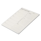 週最高の間プランナー – 月曜日の開始 ノートパッド (アングル)