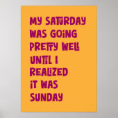 週末おもしろい ポスター (正面)