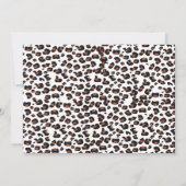 週末おバカになって Leopard Bachelorette 招待状 (裏面)