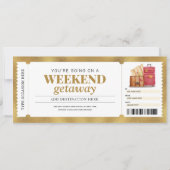 週末お出かけゴールドギフト旅行券 招待状 (正面)