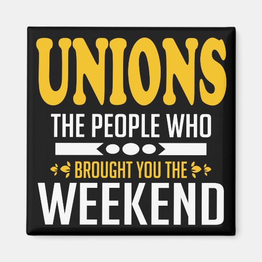 週末にあなたを連れて来た人々を組合わせる マグネット (正面)