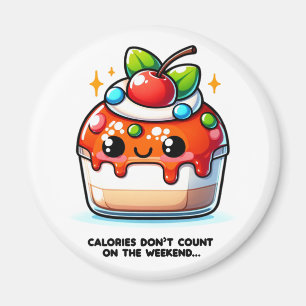 週末にカロリーを消費しない マグネット