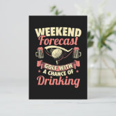 週末に飲む機会のあるゴルフの予報 出欠カード (スタンド正面)