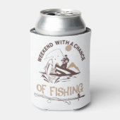 週末に魚釣り 缶クーラー (缶正面)