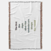 週末のおもしろいな文字 スローブランケット (正面縦)