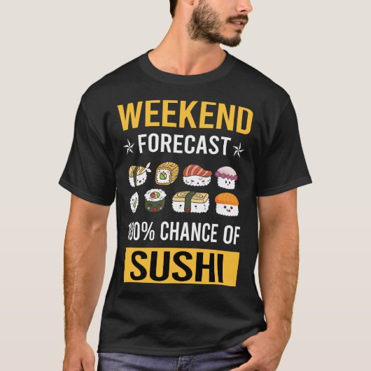 週末のすし作り Tシャツ (正面)